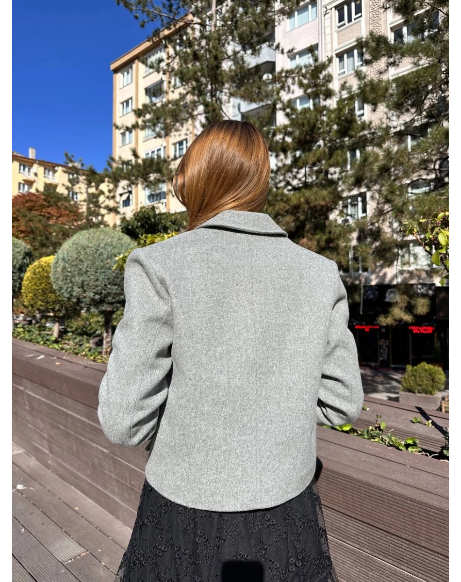 Venöve 25FWCEK0014 Gri Boyce Ceket