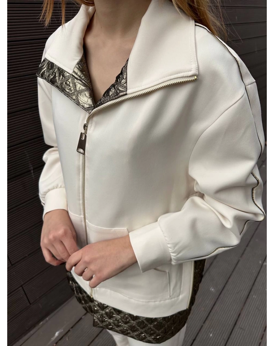 Venöve 25FWCEK0020 Ekru Cardi Takım