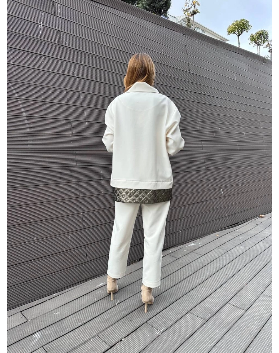 Venöve 25FWCEK0020 Ekru Cardi Takım