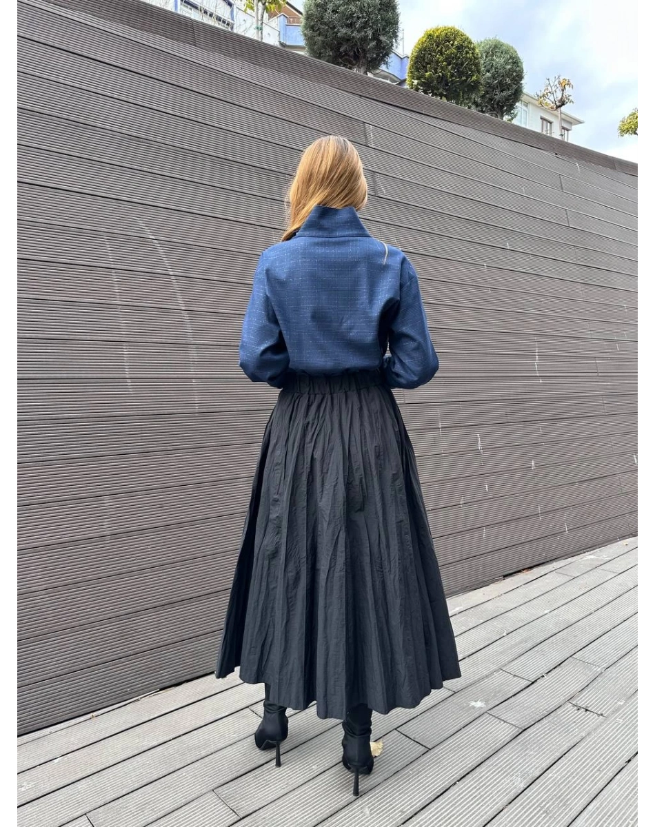 Venöve 25FWELB0004 Lacivert Pred Elbise