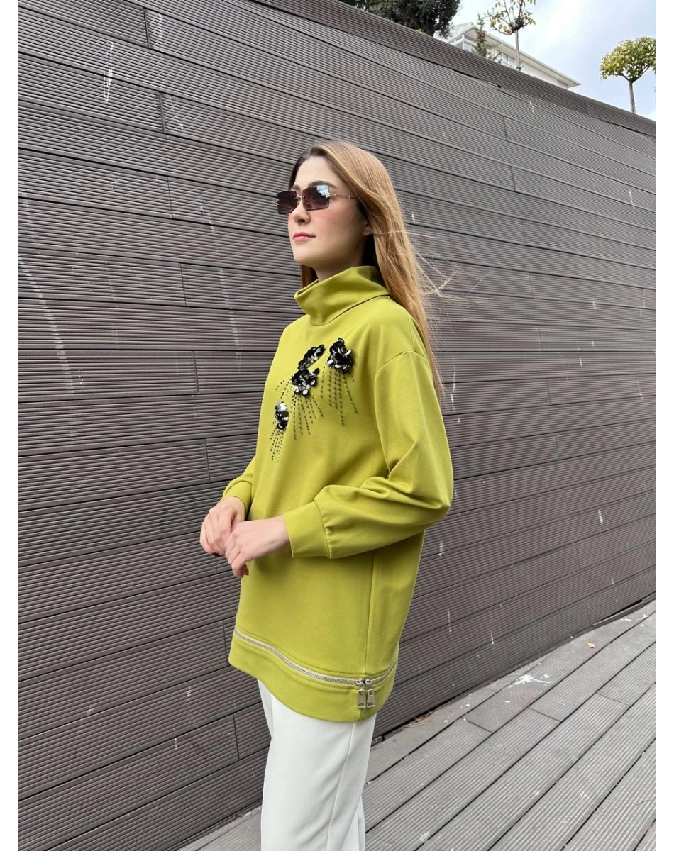 Venöve 25FWSWE0011 Yeşil Holly Sweat