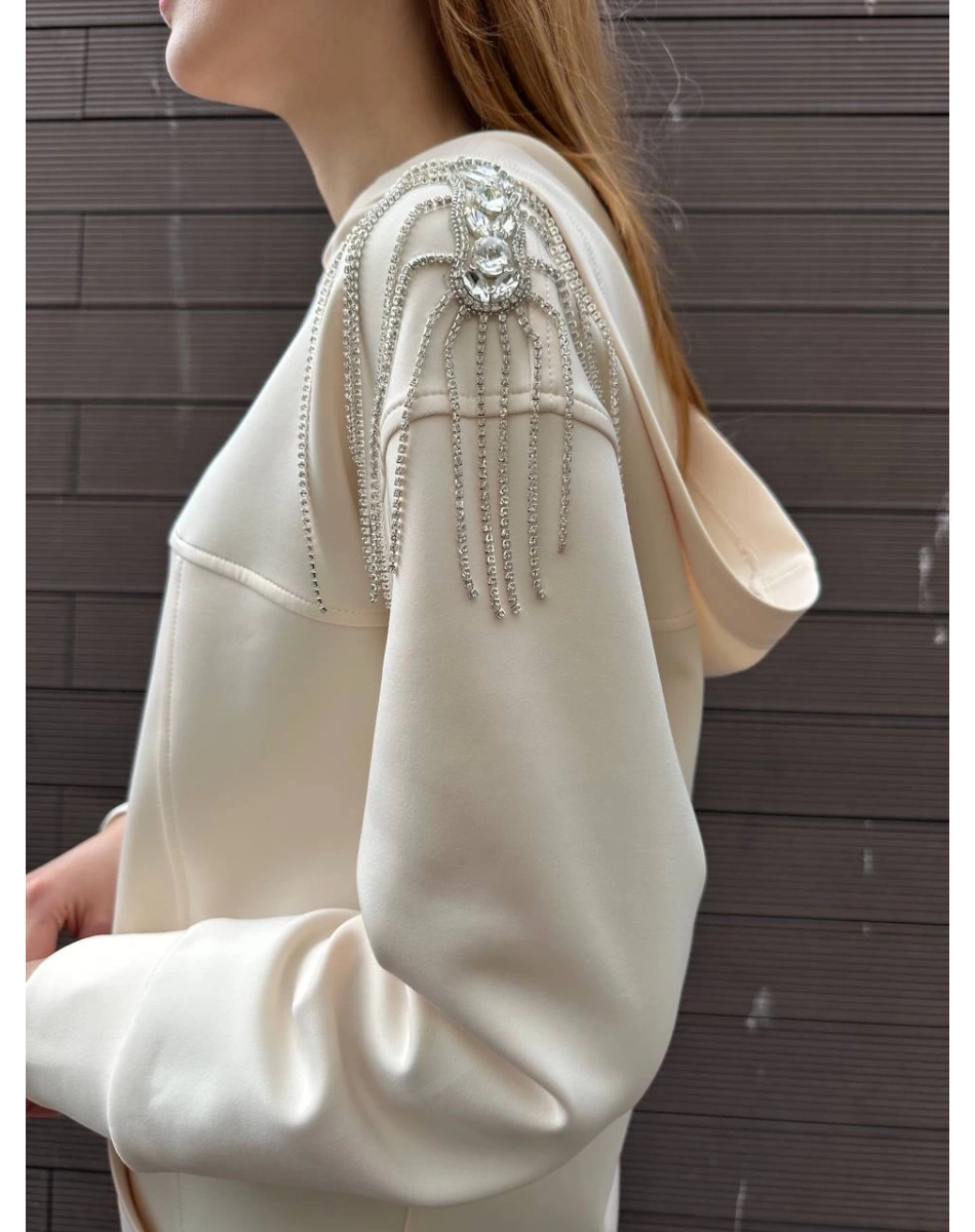 Venöve 25FWSWE0013 Krem Rubi Sweat