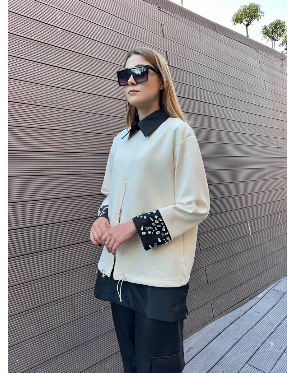 Venöve 25FWSWE0014 Ekru Meira Sweat