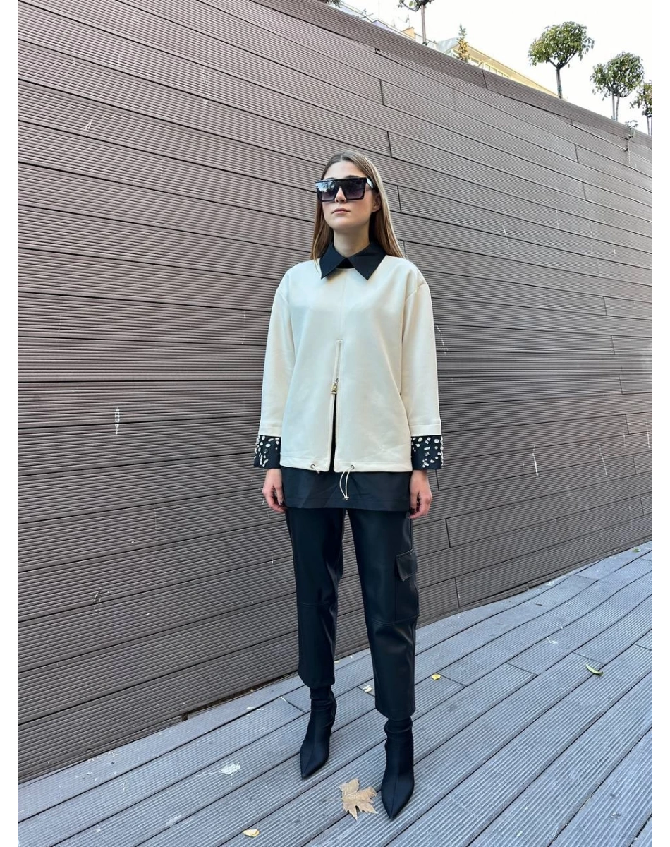 Venöve 25FWSWE0014 Ekru Meira Sweat