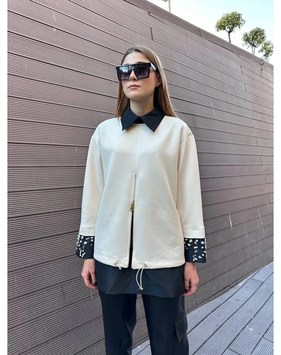 Venöve 25FWSWE0014 Ekru Meira Sweat