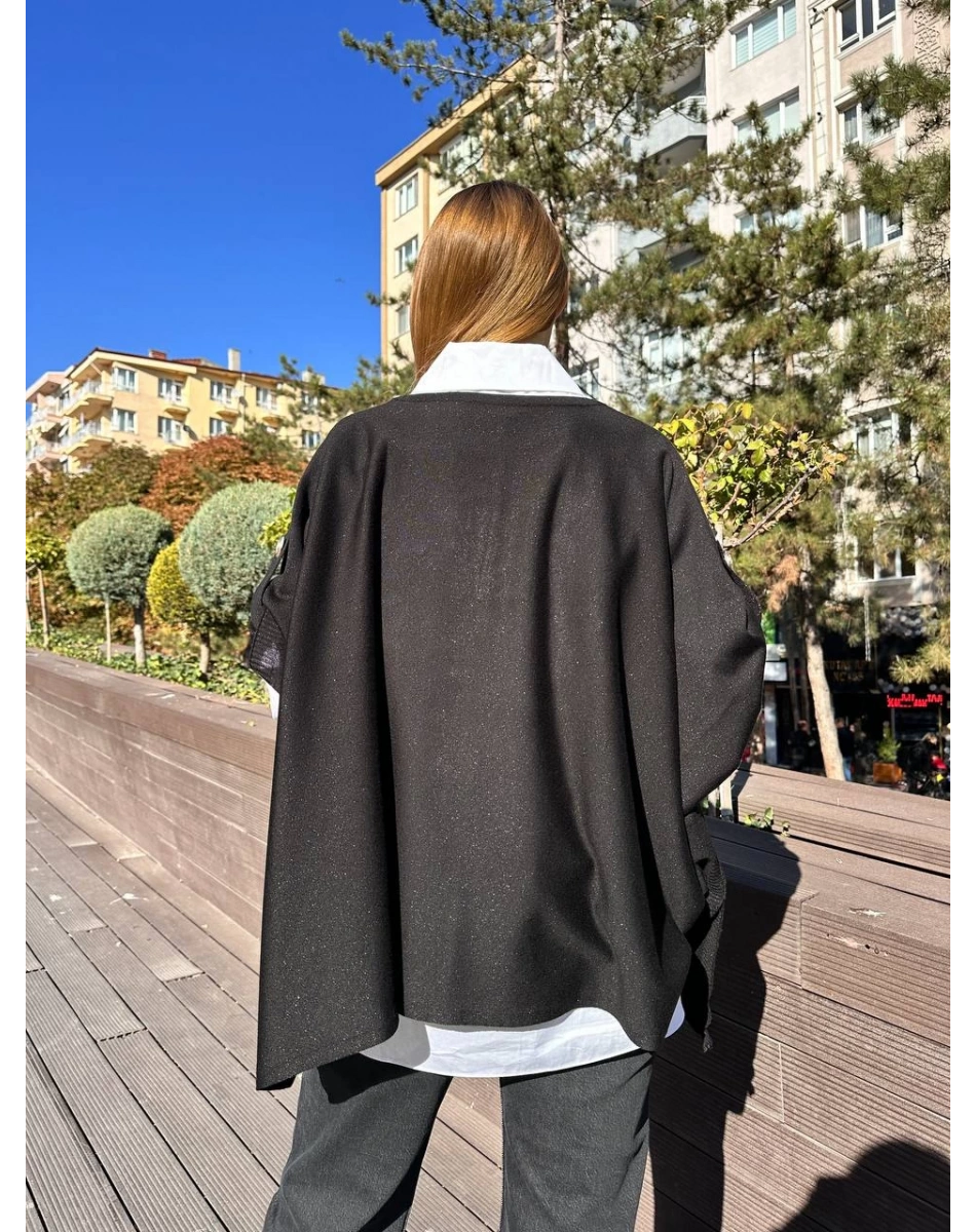 Venöve 25FWTRI0003 Siyah Norte Triko