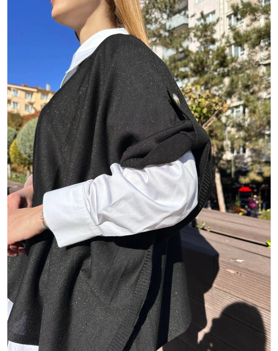 Venöve 25FWTRI0003 Siyah Norte Triko