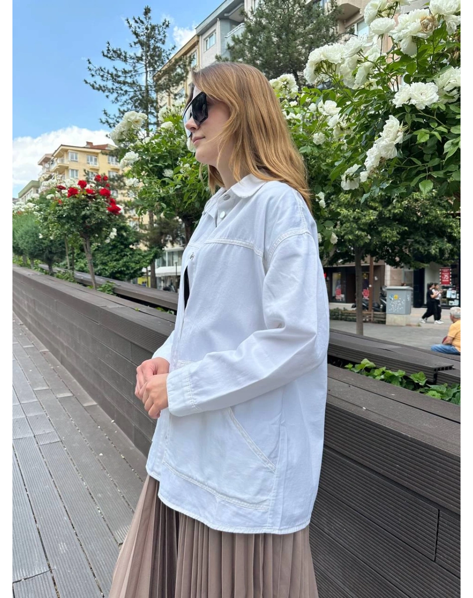 Venöve 25SSCEK0011 Krem Tessa Ceket