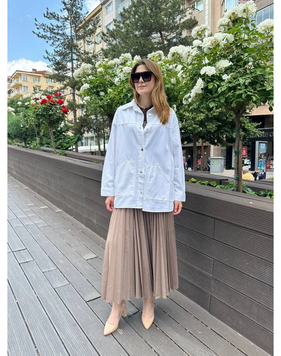 Venöve 25SSCEK0011 Krem Tessa Ceket