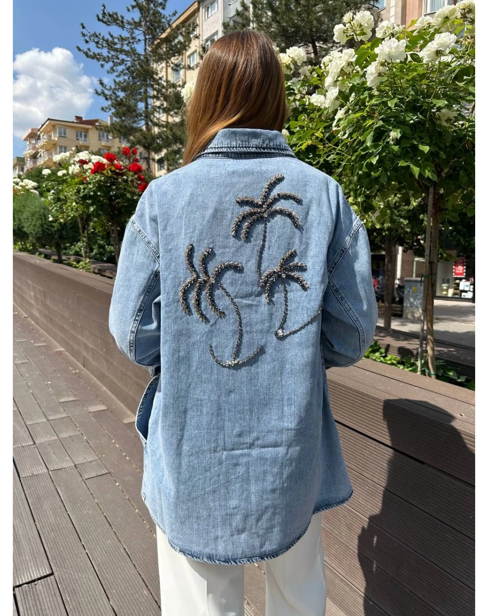 Venöve 25SSCEK0011 Mavi Tessa Ceket