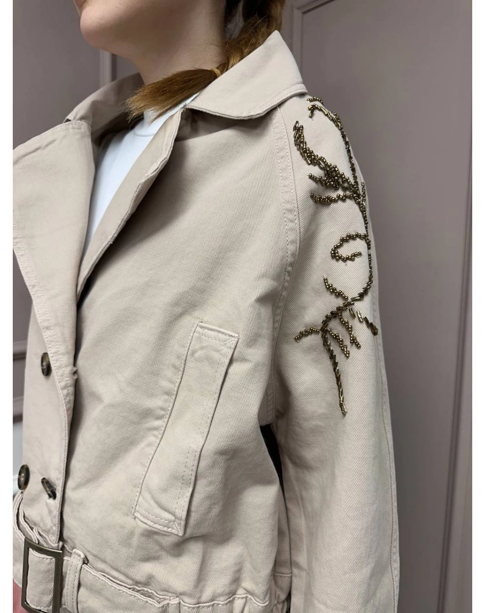 Venöve 25SSCEK0013 Bej Naomi Ceket