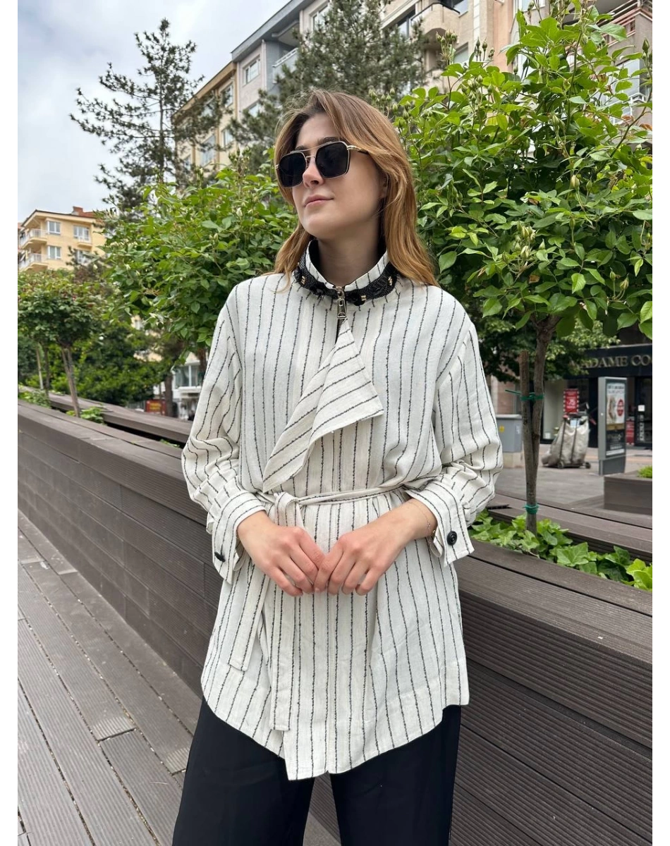 Venöve 25SSCEK0020 Krem Leona Ceket