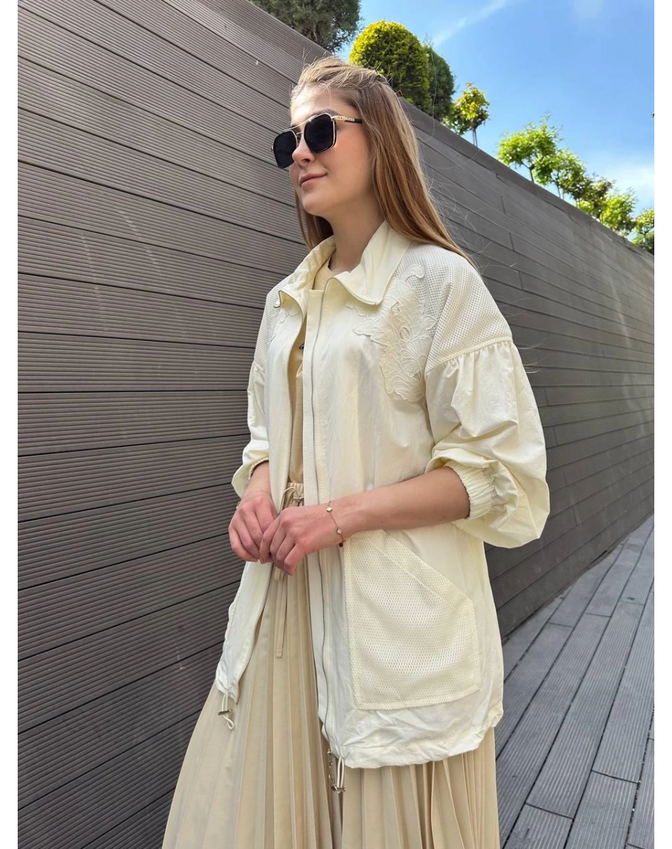 Venöve 25SSCEK0027 Ekru Avery Ceket