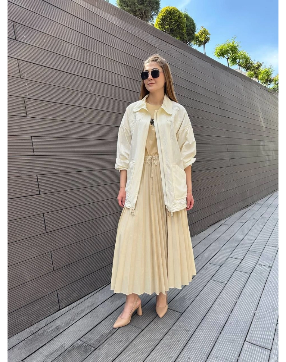 Venöve 25SSCEK0027 Ekru Avery Ceket