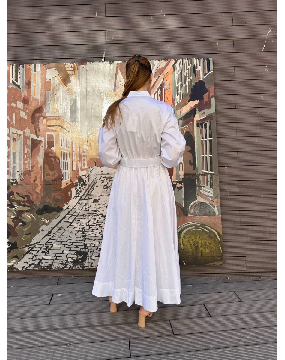 Venöve 25SSELB0021 Beyaz Grace Elbise