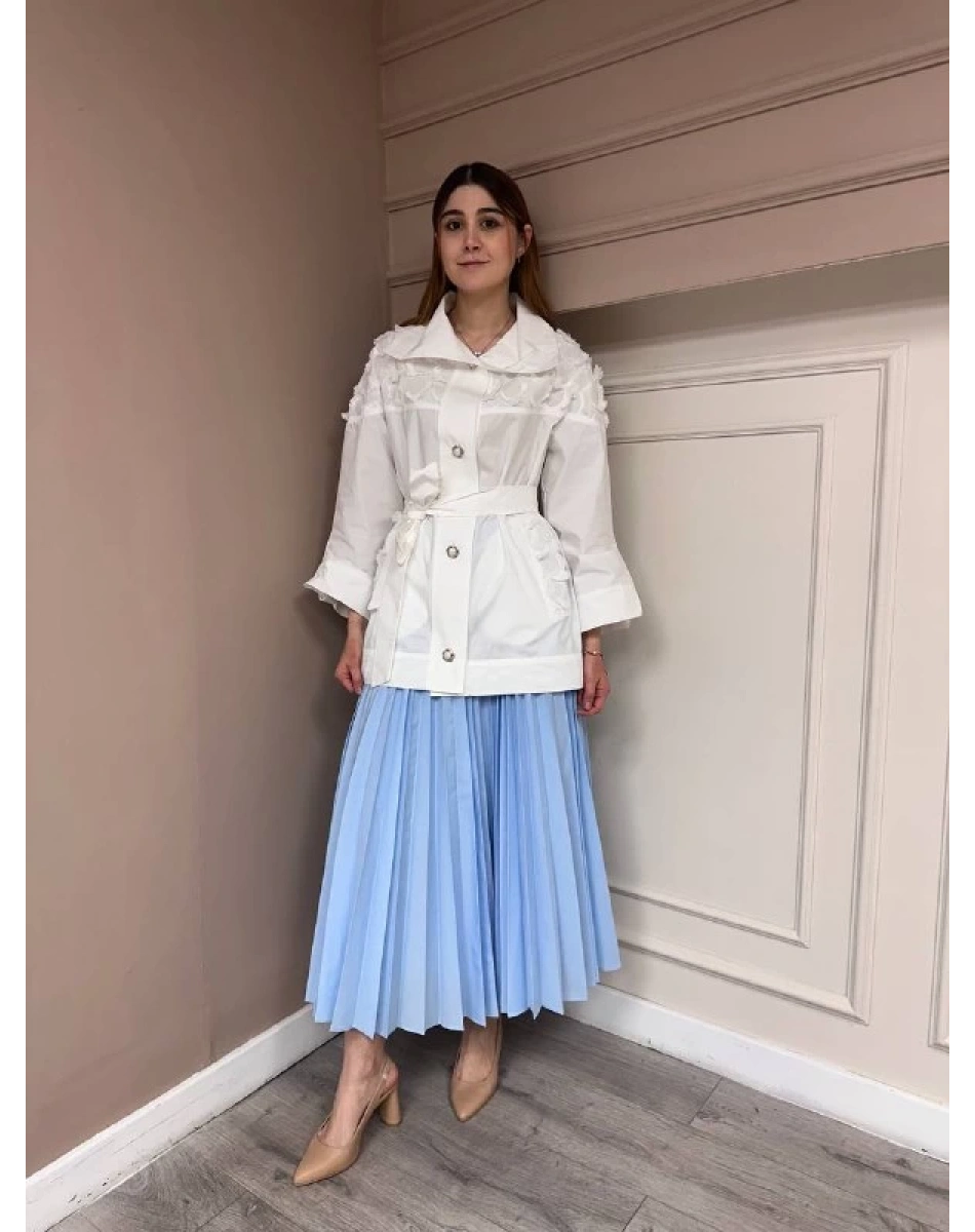 Venöve 25SSETE0002 Mavi Brandi Etek