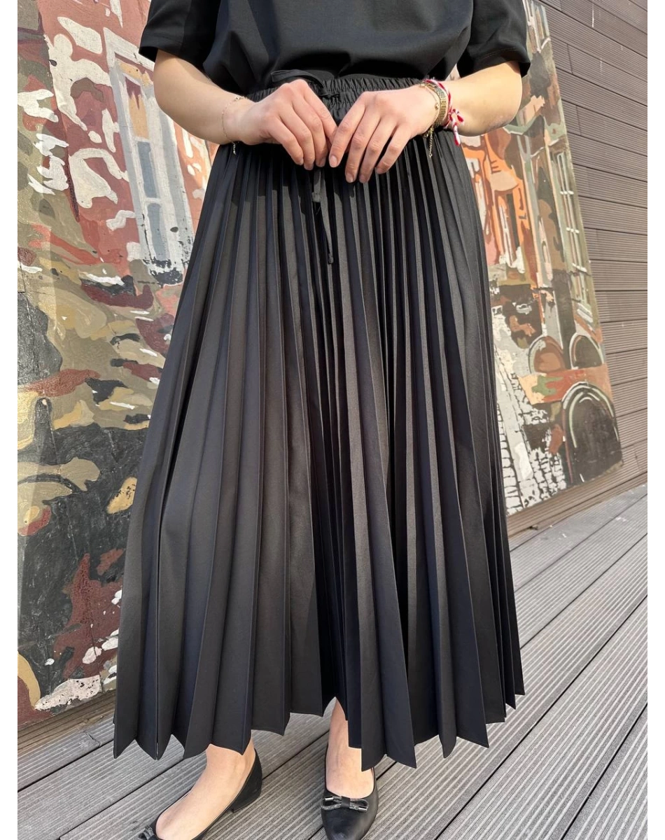 Venöve 25SSETE0002 Siyah Brandi Etek