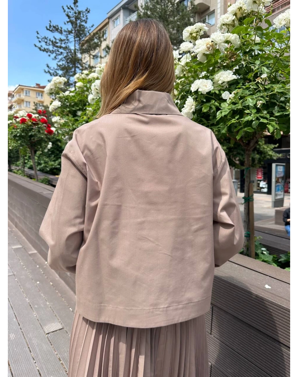 Venöve 25SSGOM0014 Kahverengi Brandi Gömlek