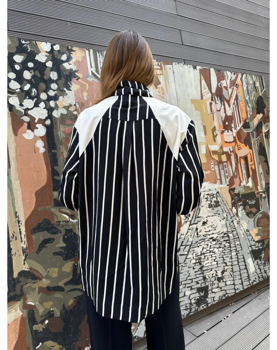 Venöve 25SSGOM0016 Çizgili Larah Gömlek