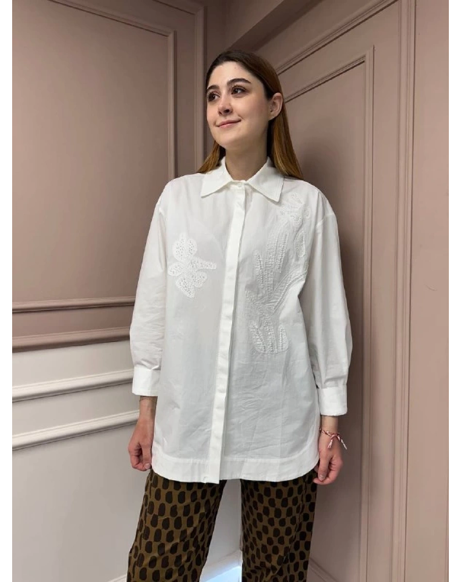 Venöve 25SSGOM0017 Beyaz Shea Gömlek