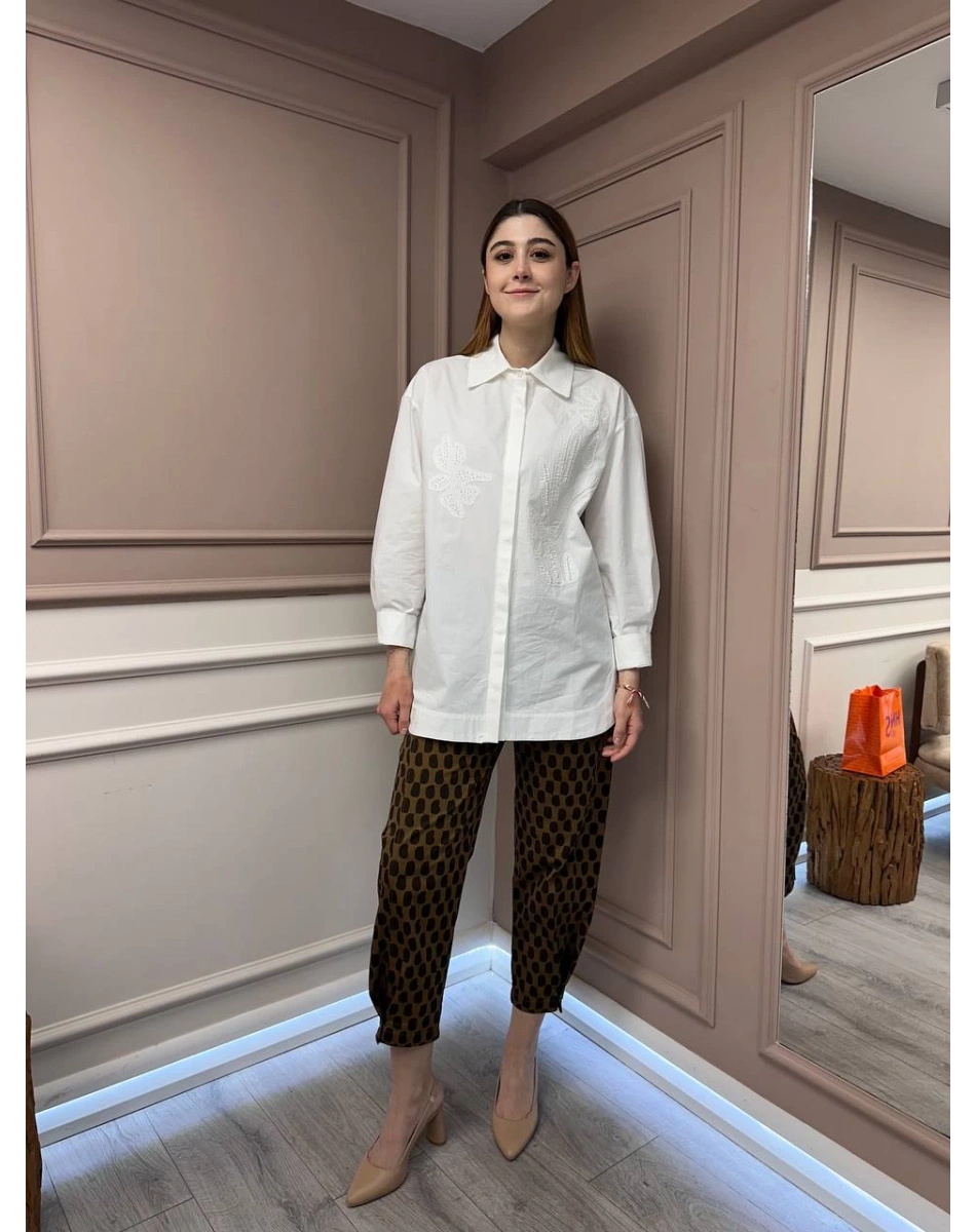 Venöve 25SSGOM0017 Beyaz Shea Gömlek