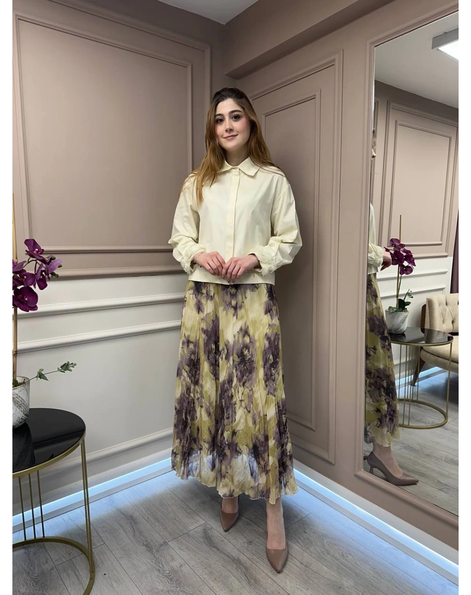 Venöve 25SSGOM0026 Sarı Bonnie Gömlek