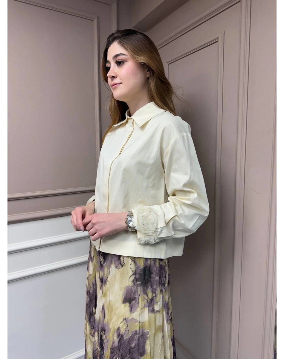 Venöve 25SSGOM0026 Sarı Bonnie Gömlek