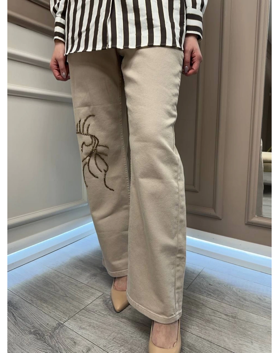 Venöve 25SSPNT0020 Bej Emily Pantolon