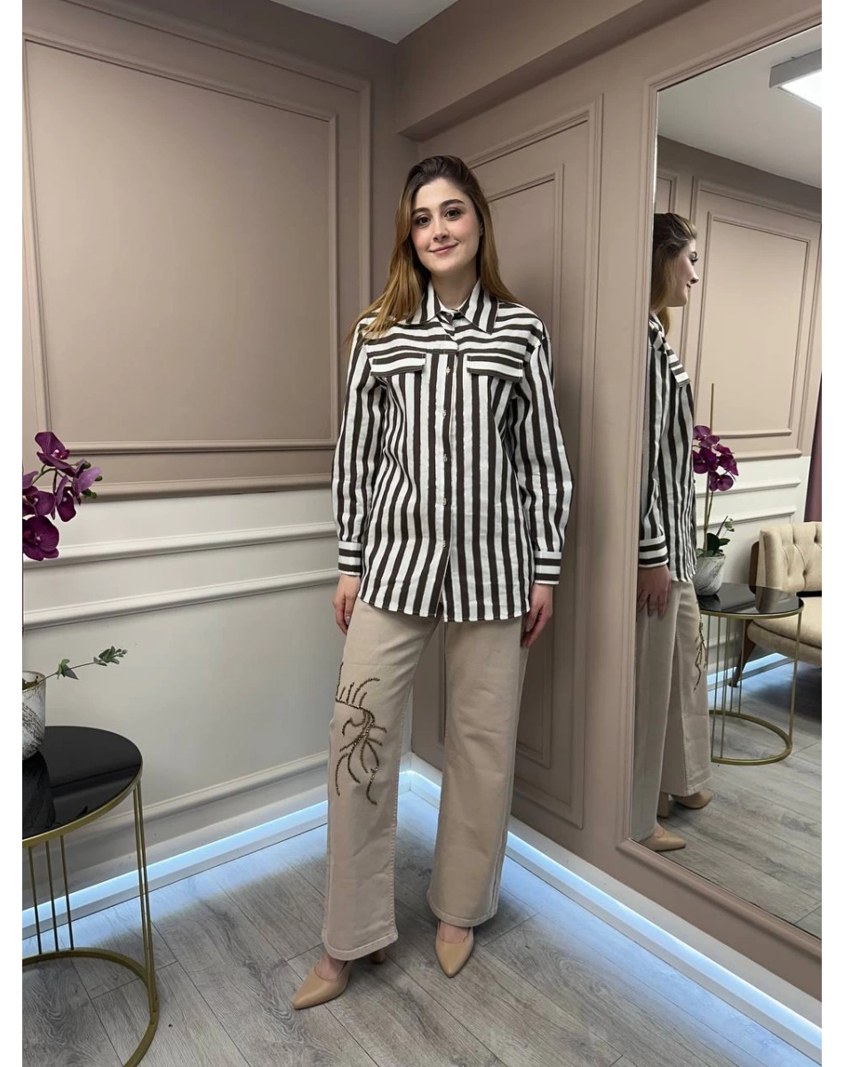 Venöve 25SSPNT0020 Bej Emily Pantolon