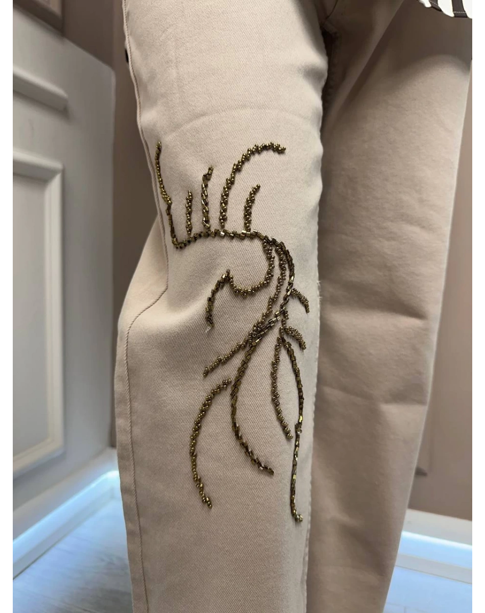 Venöve 25SSPNT0020 Bej Emily Pantolon