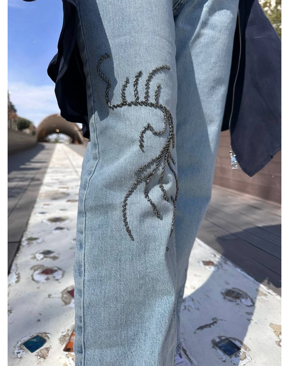 Venöve 25SSPNT0020 Mavi Emily Pantolon