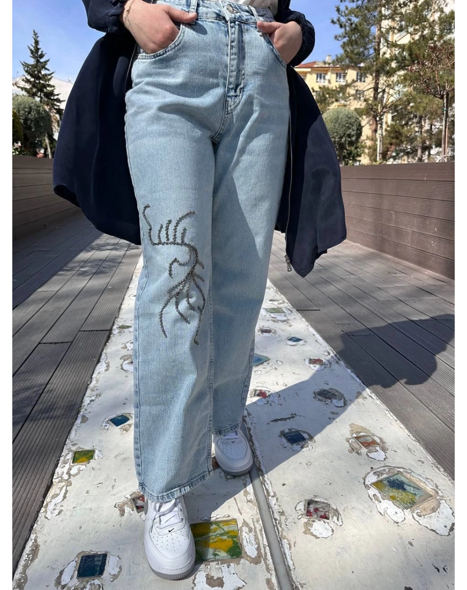 Venöve 25SSPNT0020 Mavi Emily Pantolon