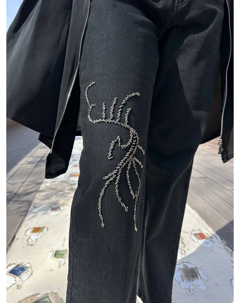 Venöve 25SSPNT0020 Siyah Emily Pantolon