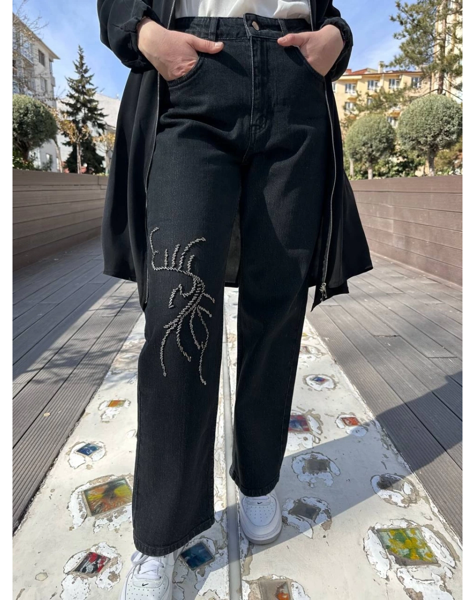 Venöve 25SSPNT0020 Siyah Emily Pantolon