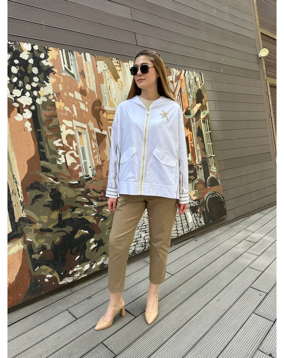 Venöve 25SSPNT0021 Camel Sierra Pantolon