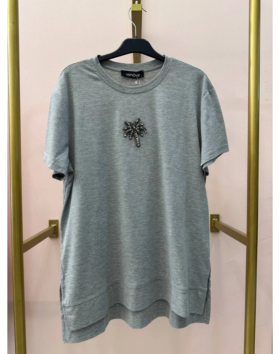 Venöve 25SSTSH0001 Gri Lola Tişört