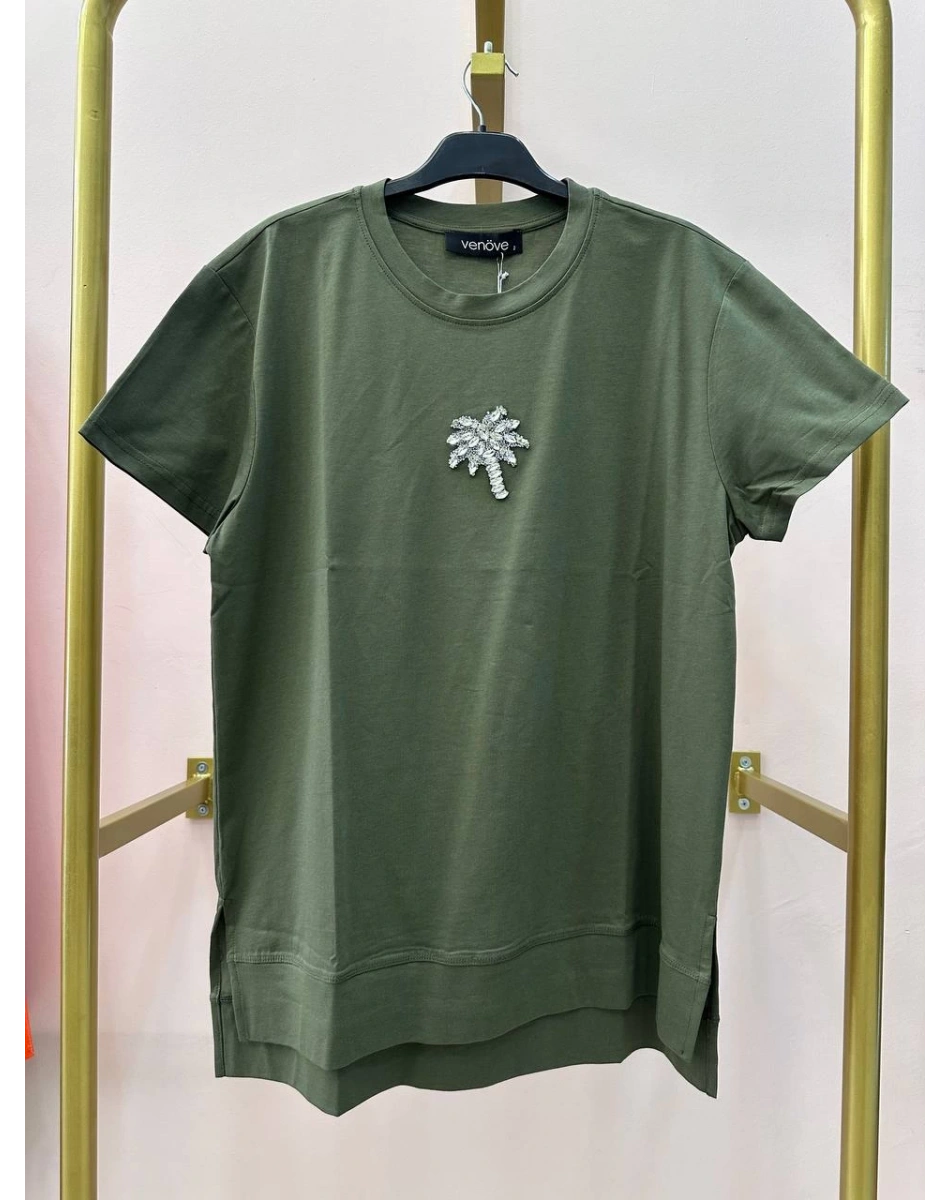 Venöve 25SSTSH0001 Haki Lola Tişört