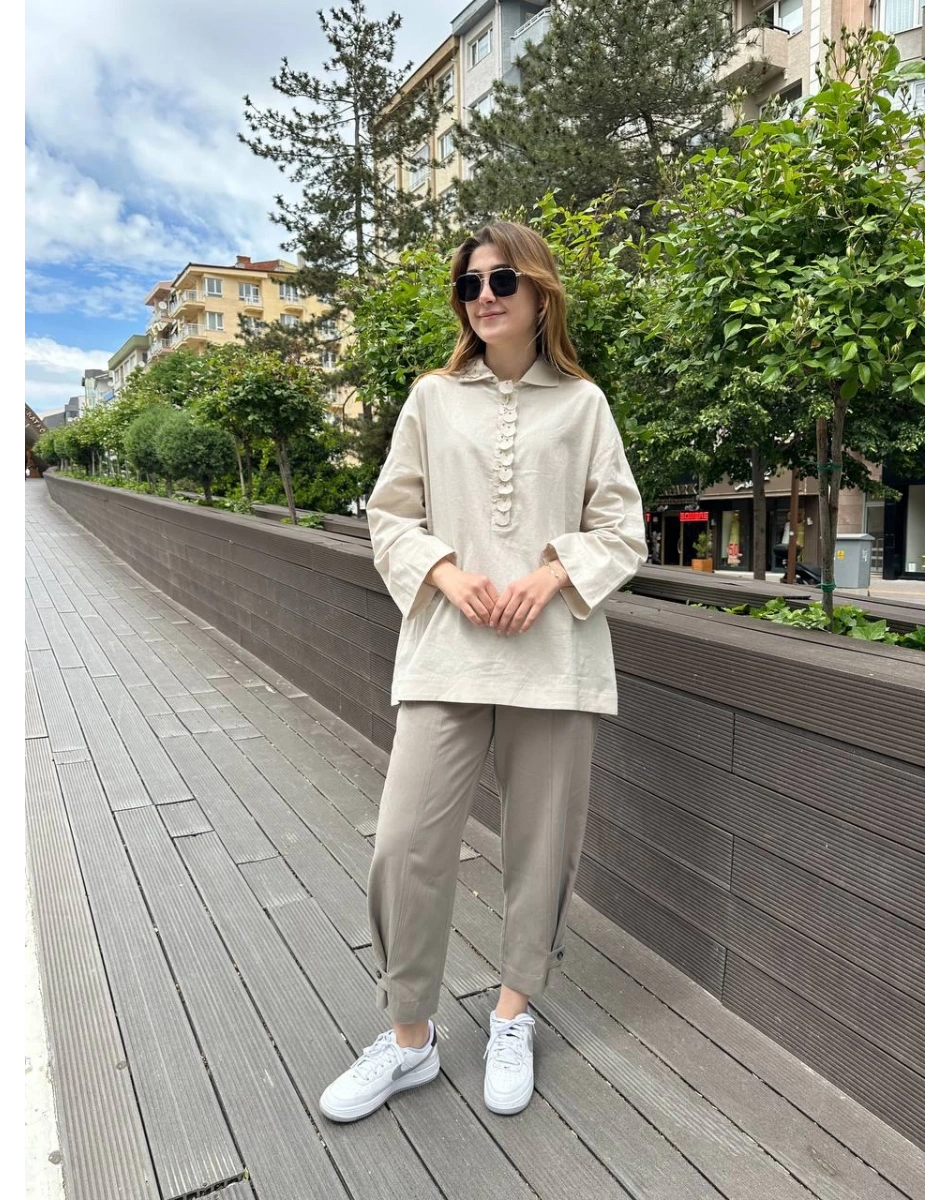 Venöve 25SSTUN0004 Bej Ernest Tunik