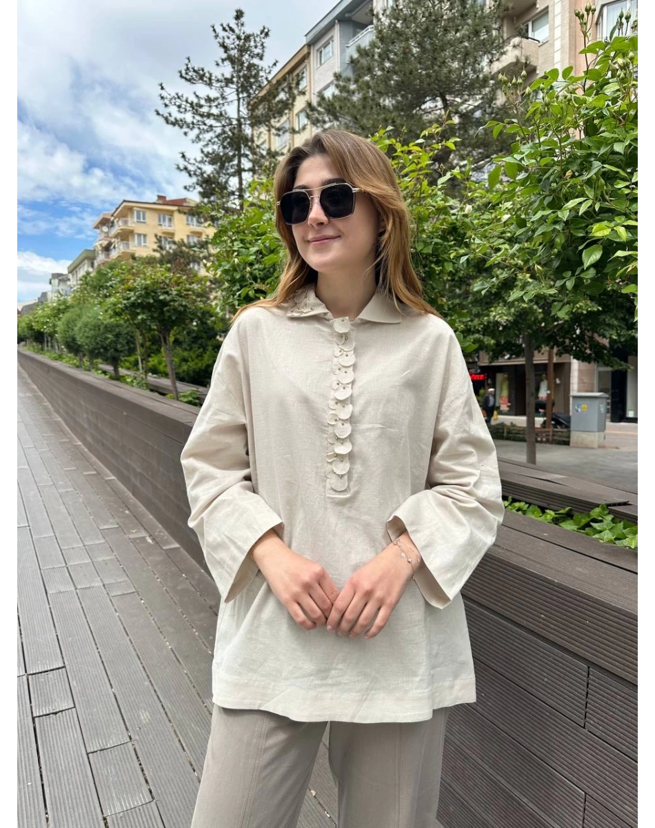 Venöve 25SSTUN0004 Bej Ernest Tunik