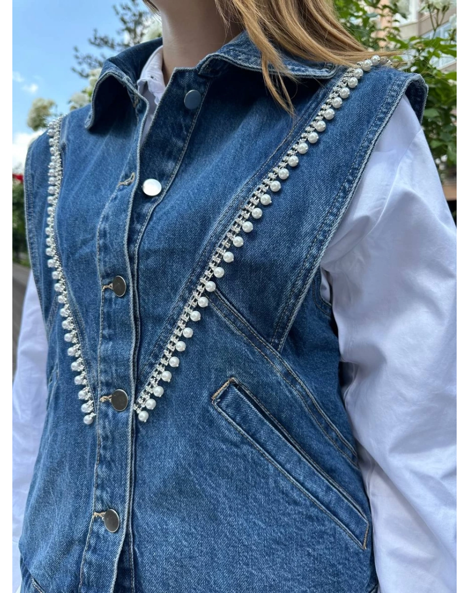 Venöve 25SSYLK0001 Mavi Fiona Yelek