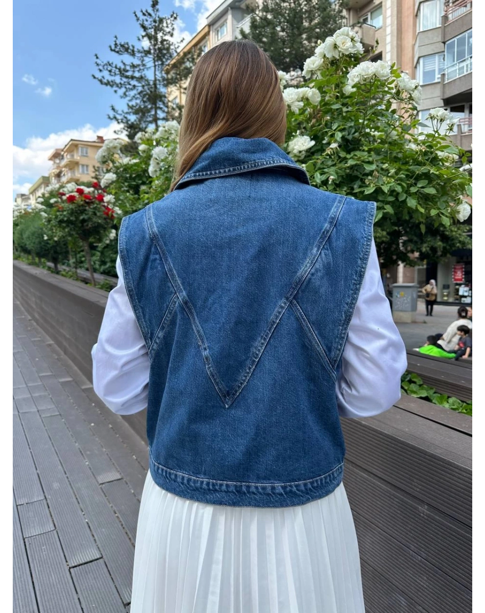 Venöve 25SSYLK0001 Mavi Fiona Yelek