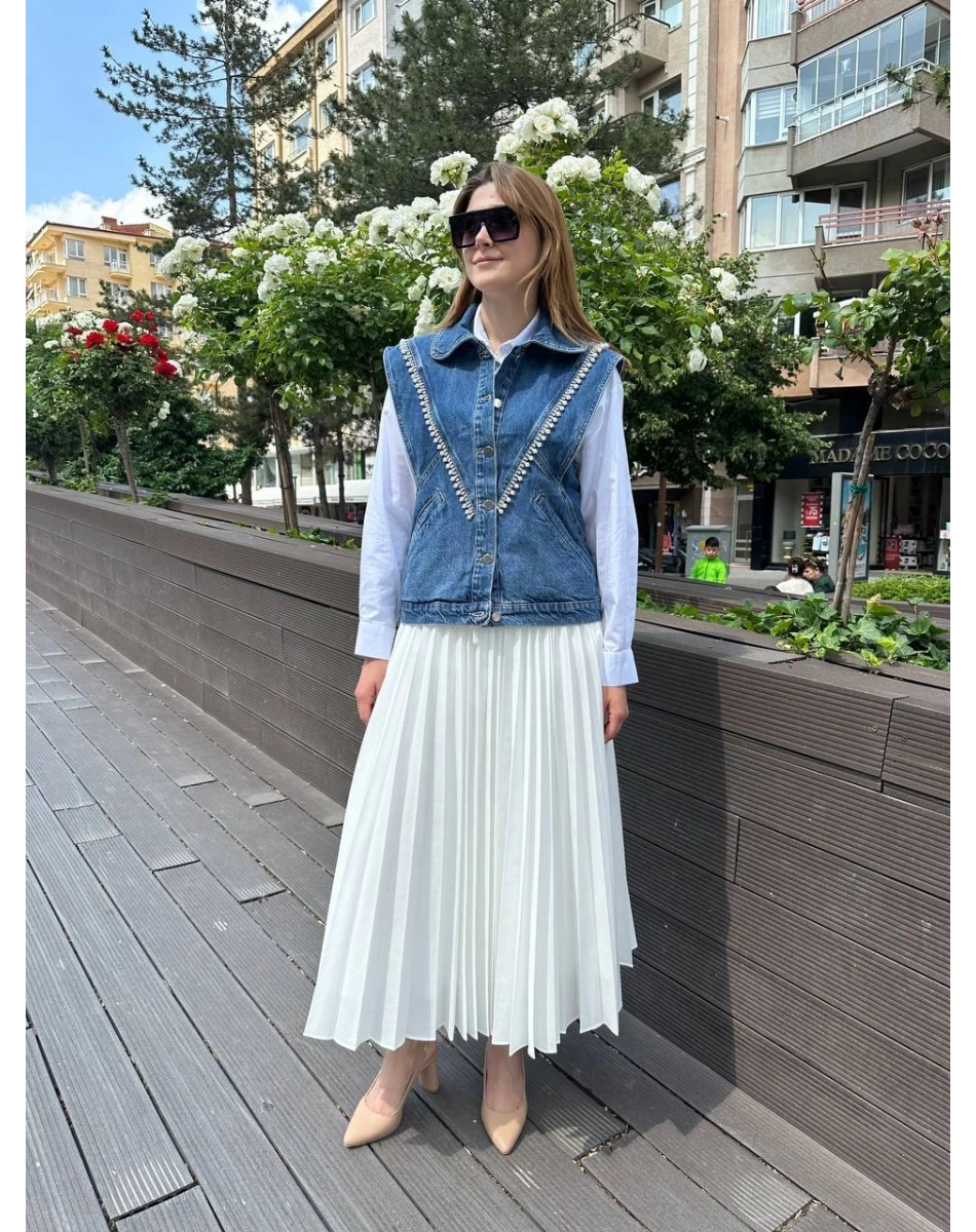 Venöve 25SSYLK0001 Mavi Fiona Yelek