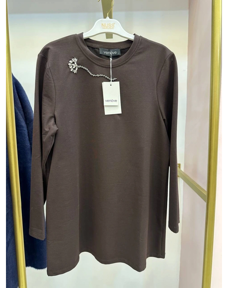 Venöve 26FWBLZ0001 Kahverengi Sune Bluz