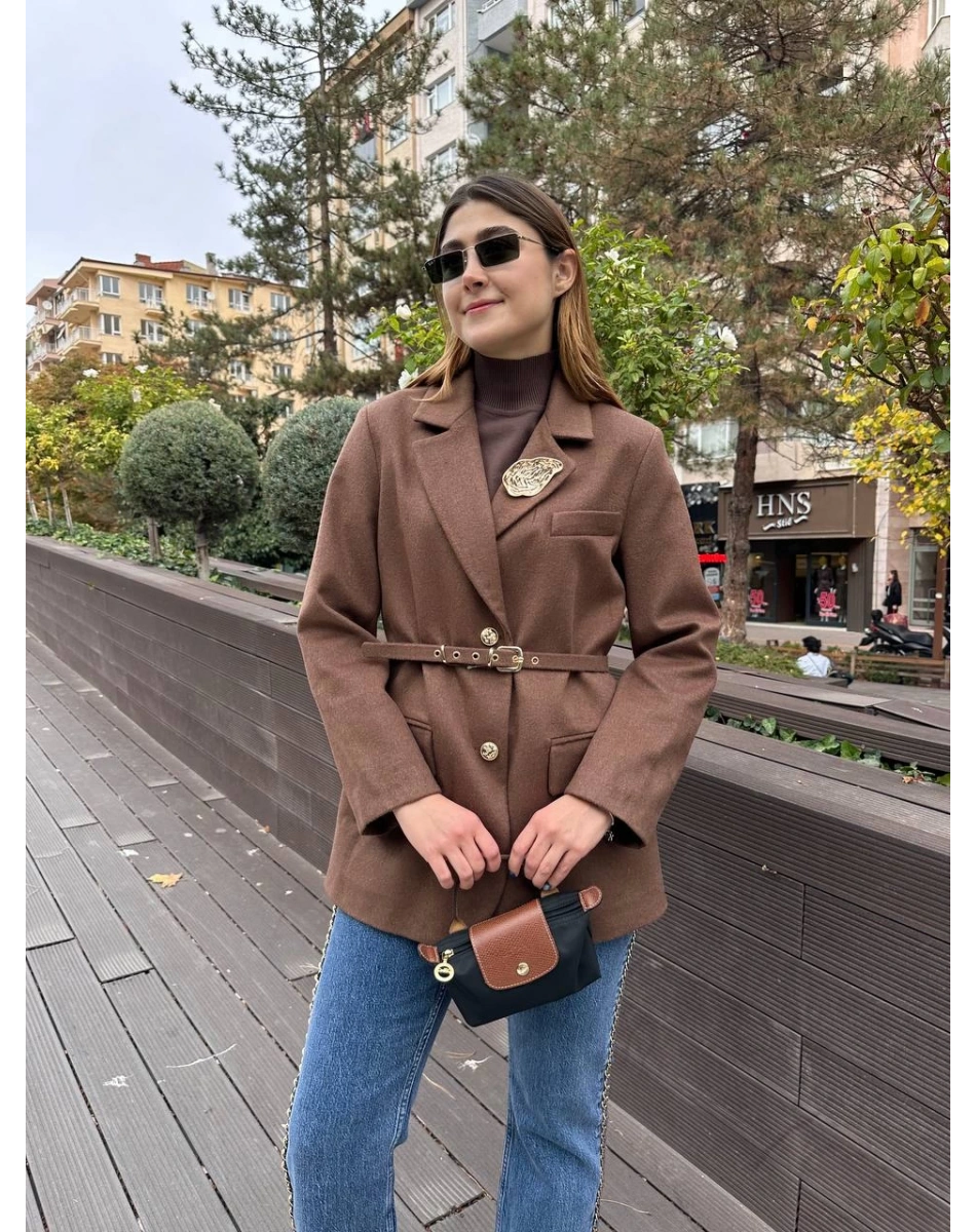 Venöve 26FWCEK0018 Kahverengi Robb Ceket