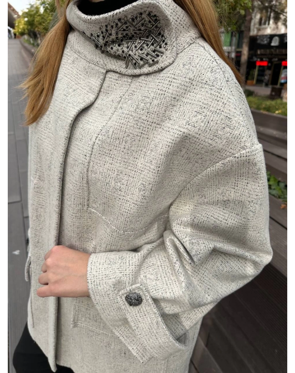 Venöve 26FWCEK0023 Krem Rune Ceket