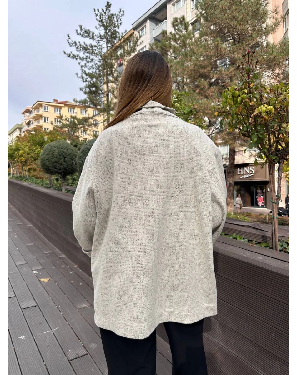 Venöve 26FWCEK0023 Krem Rune Ceket