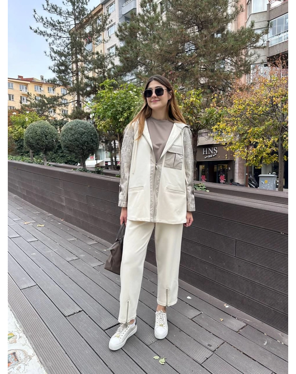 Venöve 26FWCEK0025 Ekru Tom Takım