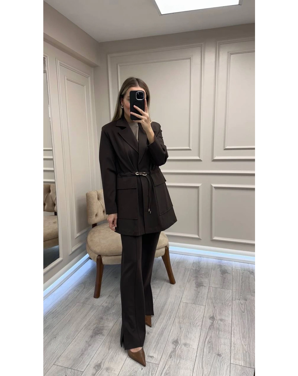 Venöve 26FWCEK0030 Kahverengi Elena Takım