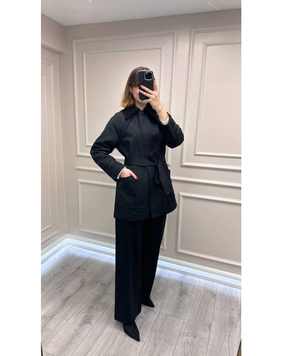 Venöve 26FWCEK0042 Siyah Patrik Ceket