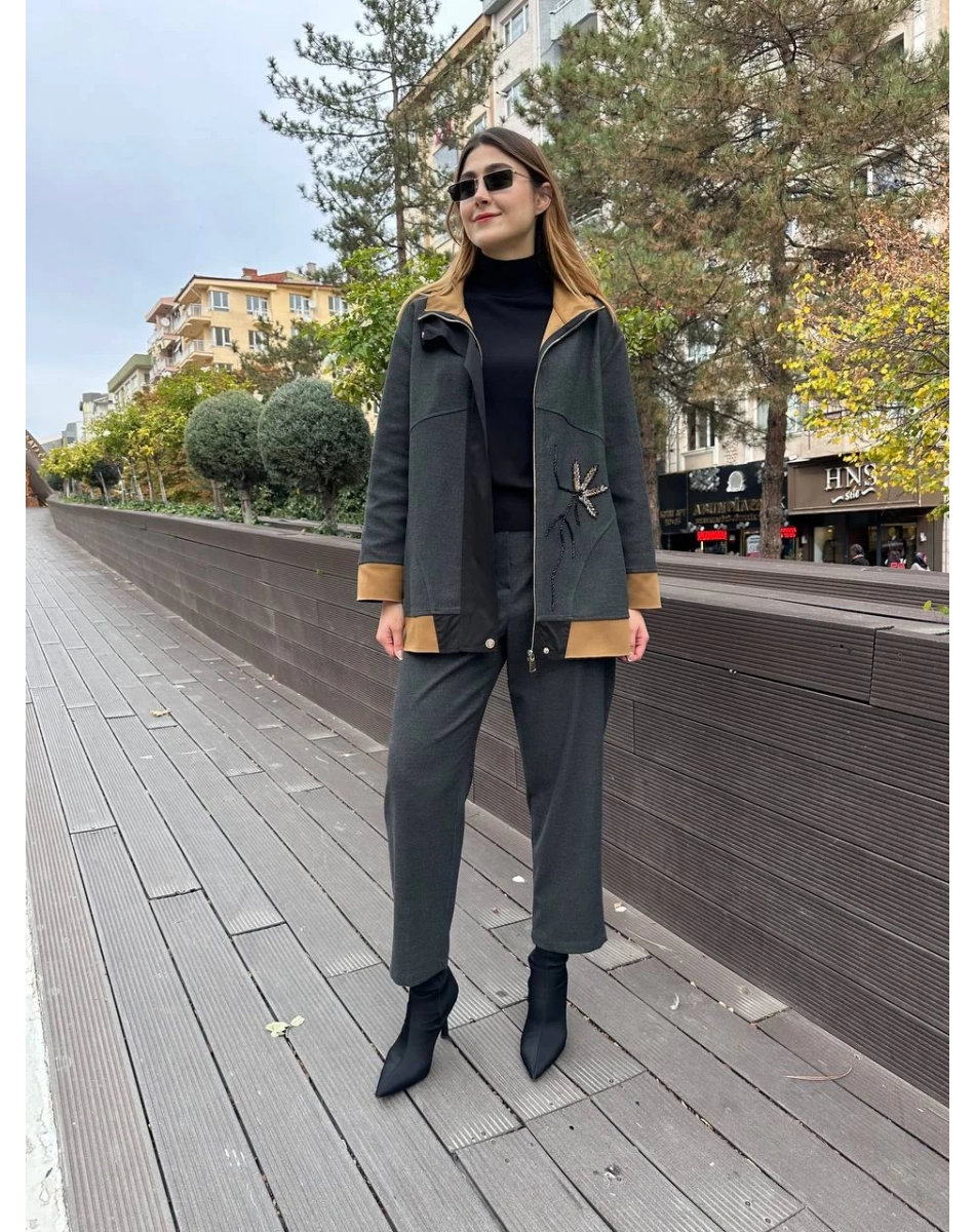 Venöve 26FWCEK0046 Antrasit Elsa Takım